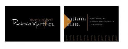 Tarjetas de visita Rebeca Martínez
